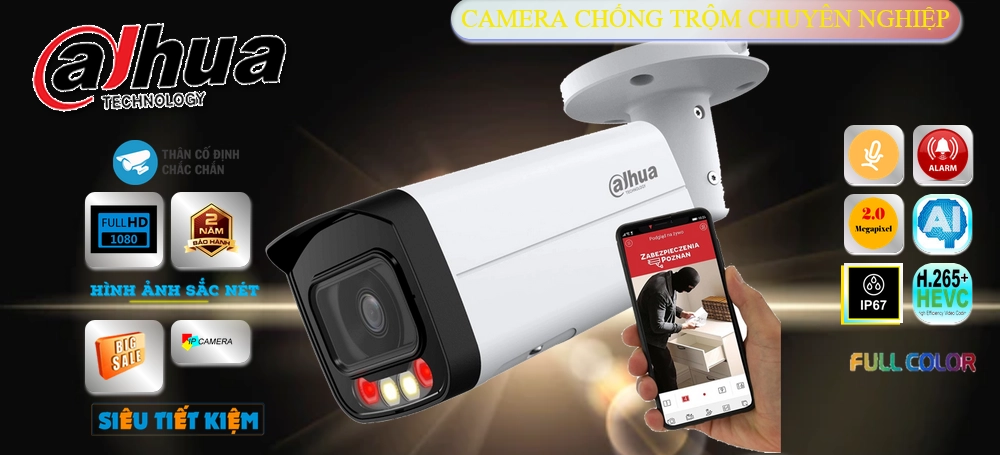 camera tích hợp báo động chống trộm chuyên nghiệp