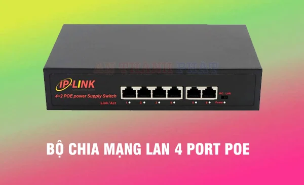 bộ chia mạng LAN 4 port POE
