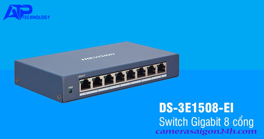 HIKVISION DS-3E1508-EI là Switch mạng Gigabit 8