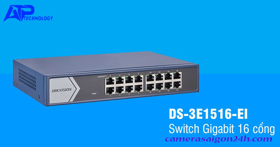 HIKVISION DS-3E1516-EI là Switch mạng Gigabit 16