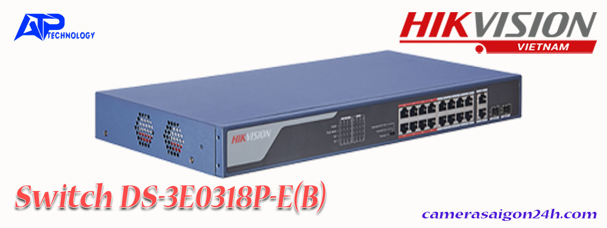 Switch PoE DS-3E0318P-E(B) HIKVISION