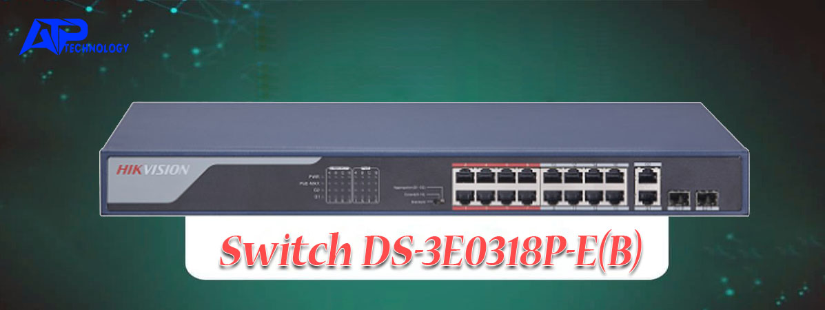 Switch cấp nguồn Poe camera Hikvision DS-3E0318P-E(B)