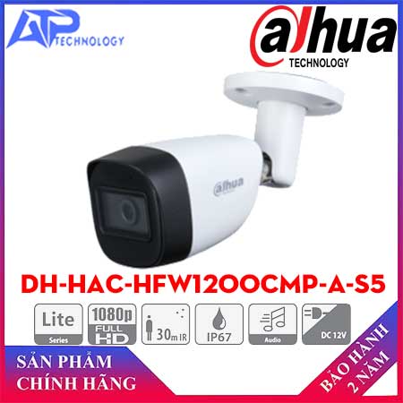 Camera HDCVI 2MP DAHUA DH-HAC-HFW1200CMP-A-S5