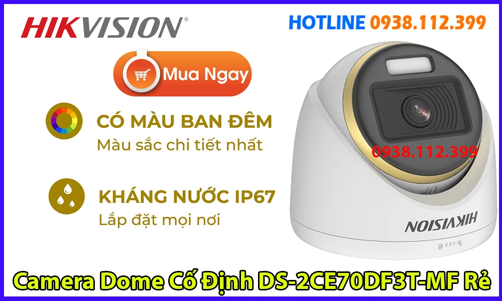 Camera HIKVISION DS-2CE70DF3T-MF 2MP