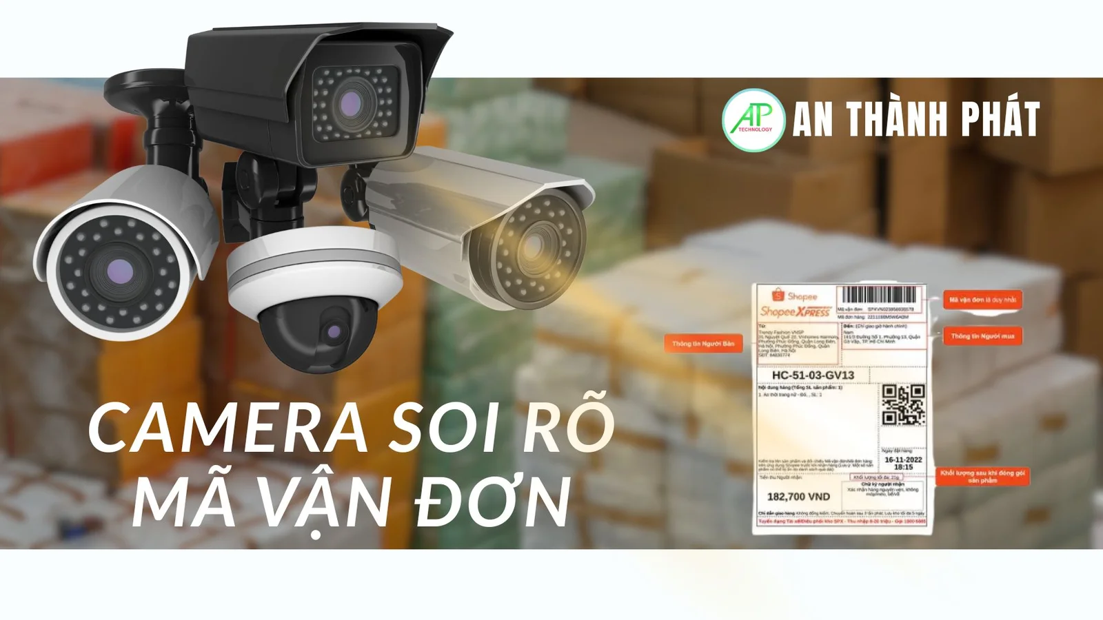 camera đóng gói soi mã vận đơn