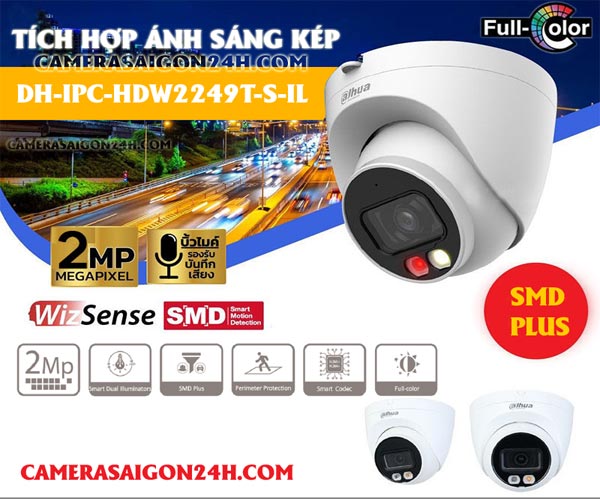 lắp camera ip ánh sáng kép DH-IPC-HDW2249T-S-IL