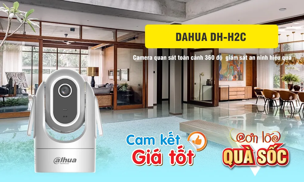 Camera Wifi Xoay 360 Dahua DH-H2C, camera DH-H2C, dahua DH-H2C,DH-H2C