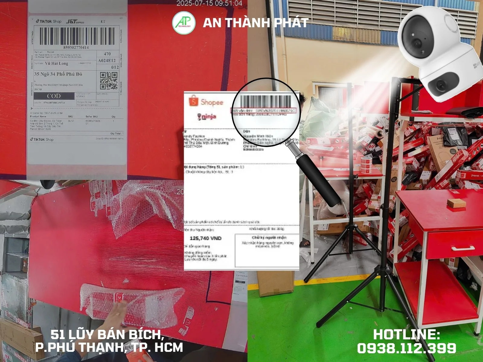 giới thiệu về camera soi thấy rõ mã vận đơn