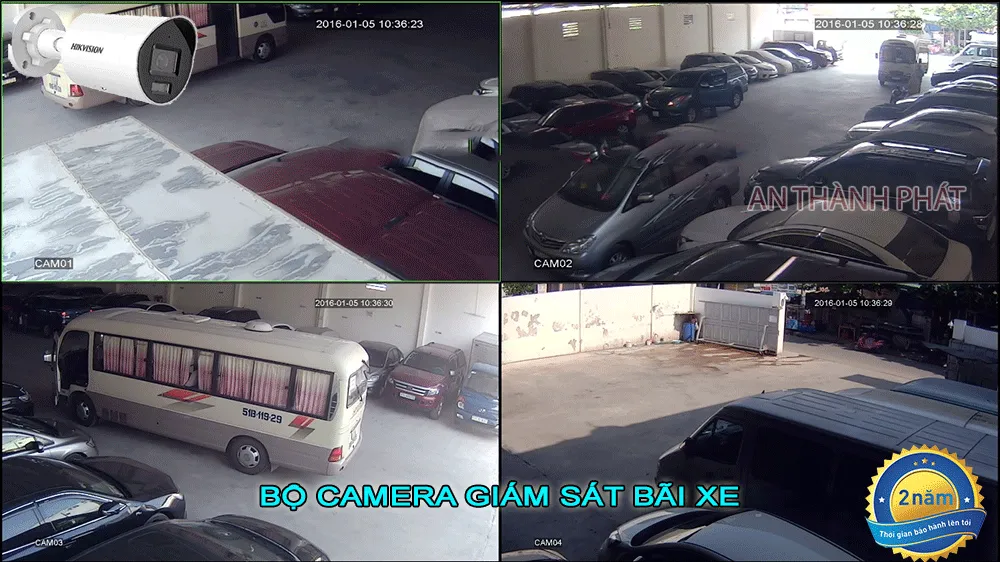 bộ camera giám sát bãi xe giá rẻ, bộ camera giám sát bãi xe công nghệ AI, bộ camera giám sát bãi xe hình ảnh sắc nét