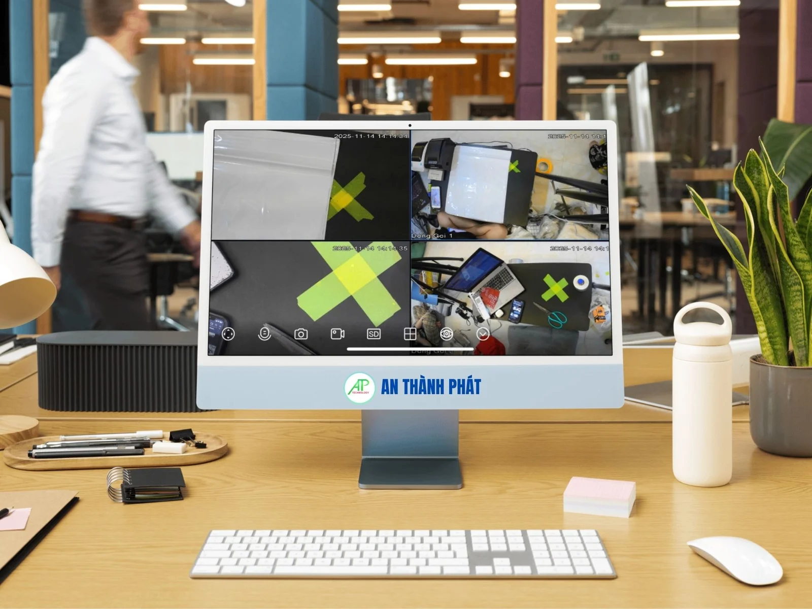 hình ảnh demo xem video giám sát đóng hàng