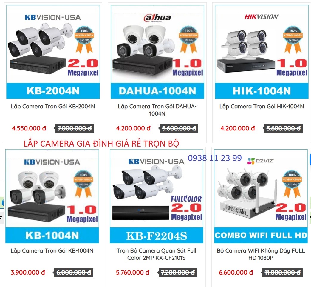 Giá lắp camera quan sát gia đình giá rẻ tiết kiệm chi phí