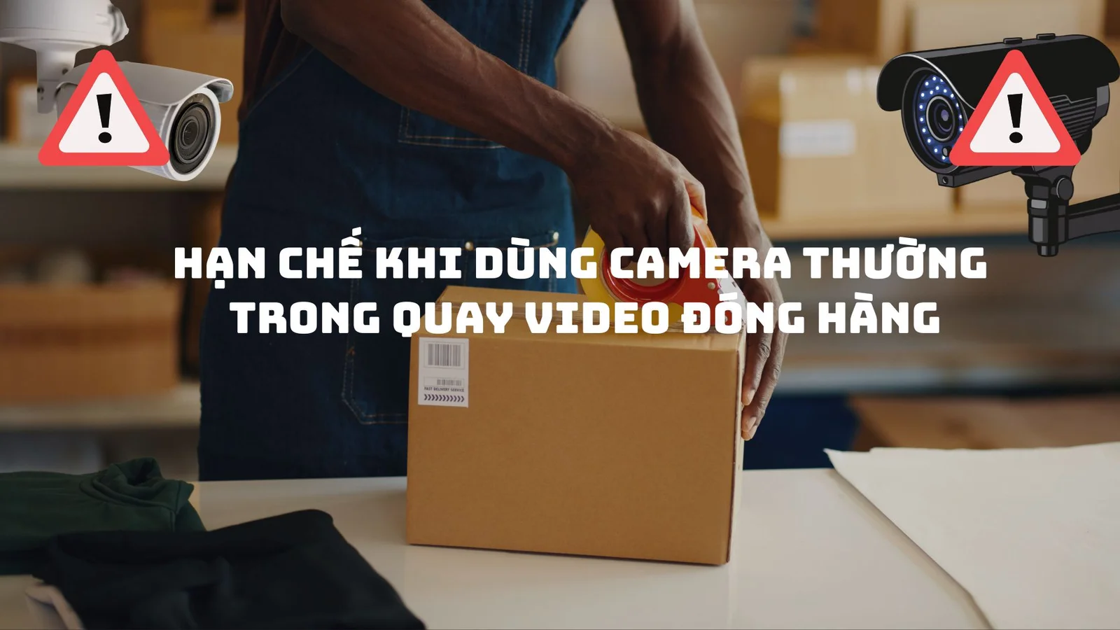 hạn chế camera thường nếu dùng quay video đóng hàng