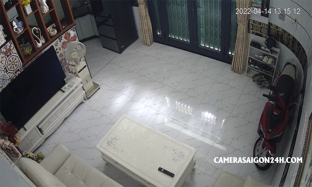 Hình ảnh demo lắp camera gia đình siêu nét KBVISION KX-C5012C