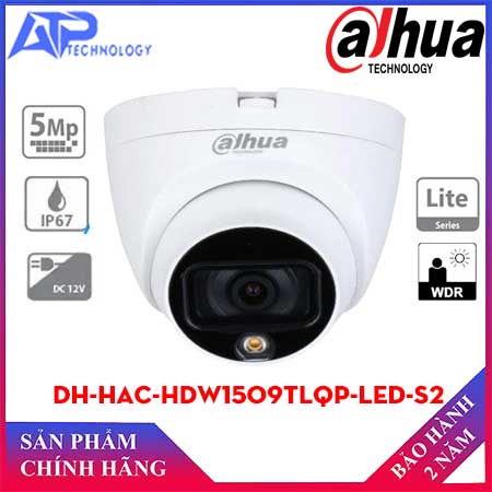 Camera HDCVI 5MP Full Color DAHUA DH-HAC-HDW1509TLQP-LED-S2