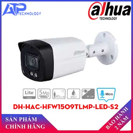 Camera HDCVI 5MP Full-Color DAHUA DH-HAC-HFW1509TLMP-A-LED-S2