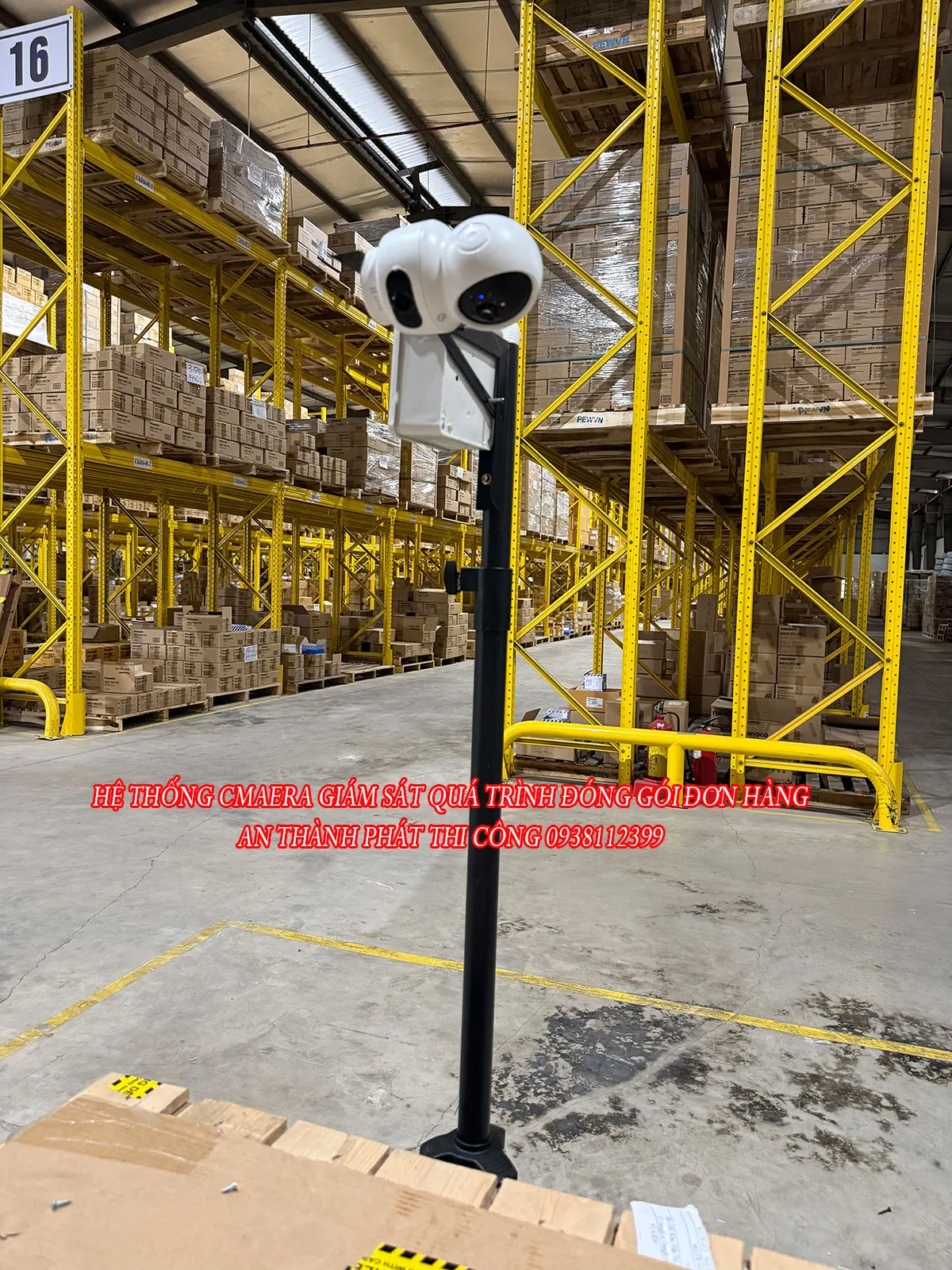lắp camera giám sát quá trình đóng gói đơn hàng