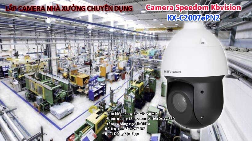 lắp camera Speedom kbvision cho nhà xưởng