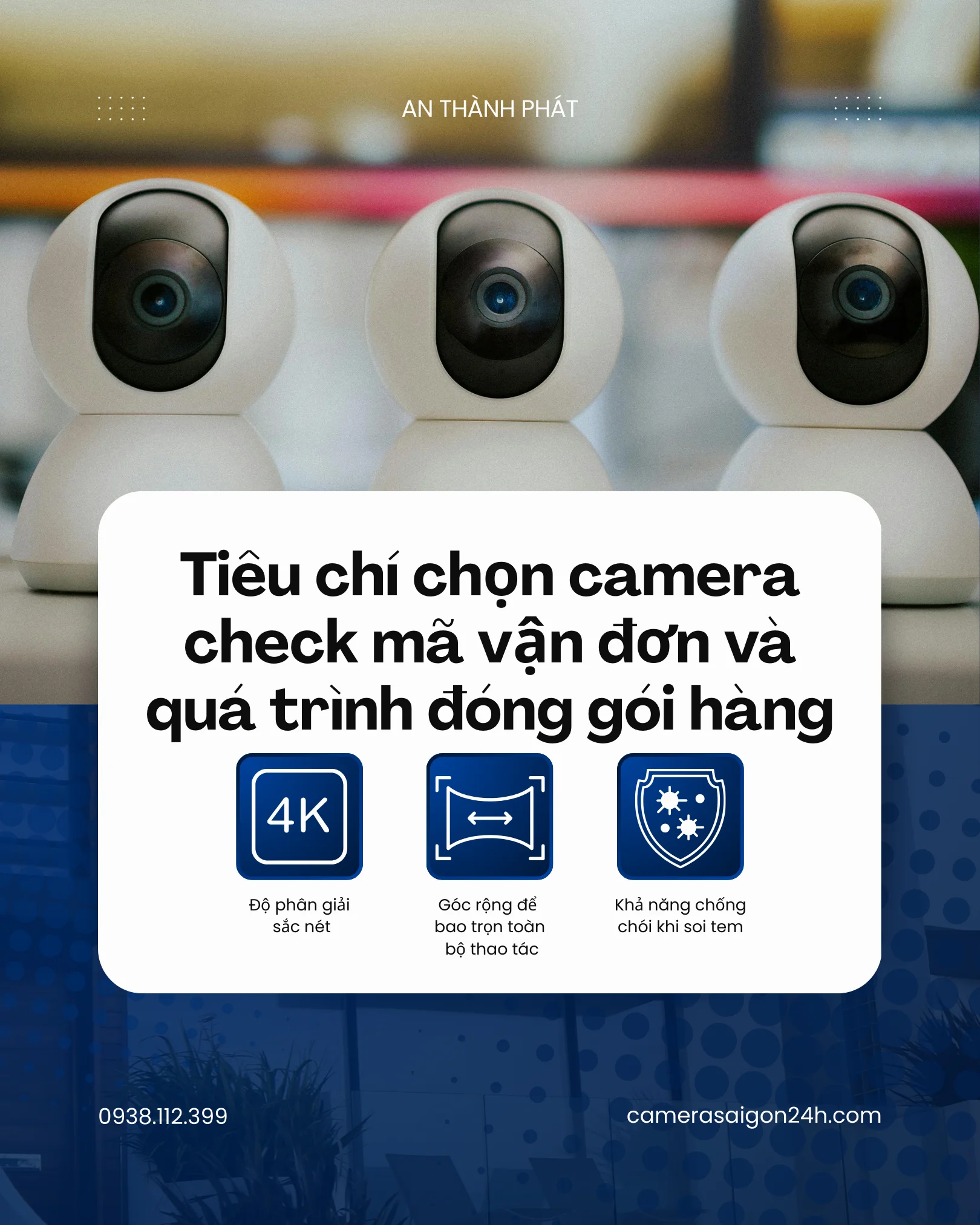 các tiêu chí chon camera check được mã vận đơn