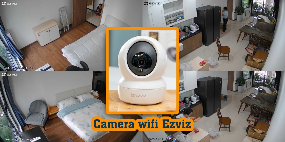demo camera ezviz an ninh cho gia đình