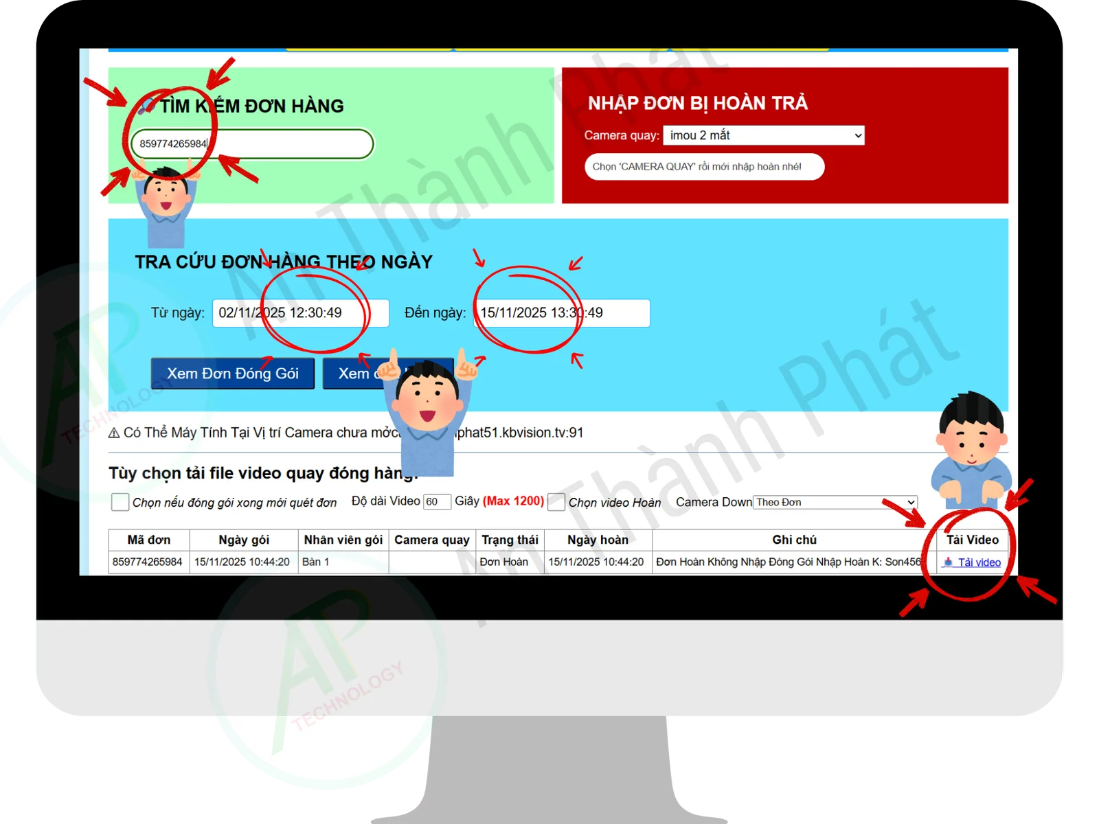 demo tải video đóng hàng sàn tmdt