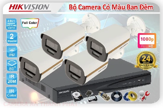 Bộ Camera Có Màu Ban Đêm Giá Rẻ, lắp camera có màu ban đêm trọn bộ, bộ camera có màu ban đêm, camera giám sát có màu ban đêm, lắp camera có màu ban đêm hikvision,lắp camera có chống trộm