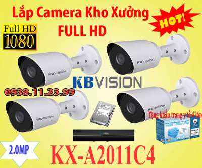 Lắp đặt camera quan sát kho xưởng FULL HD 1080, kx-A2011c4, camera kho xưởng giá rẻ, camera nhà xưởng giá rẻ, camera giám sát xưởng sản xuất
