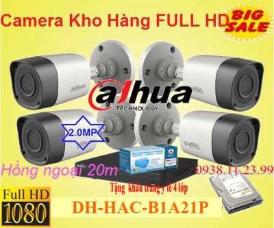 camera dahua chính hãng thân b1a21p