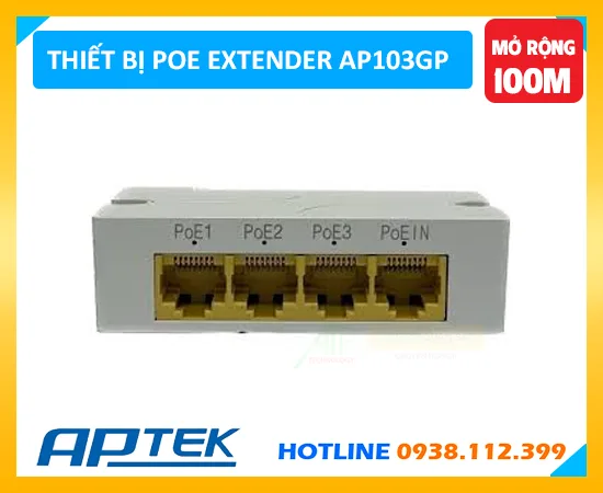 AP103GP, Aptek AP103GP, thiết bị mở rộng AP103GP, switch AP103GP, poe extender AP103GP, giá bán AP103GP, AP103GP aptek, AP103GP giá rẻ nhất