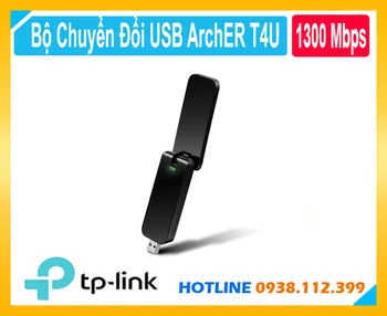 USB WiFi ArchER T4U,USB WiFi AC1300 độ lợi cao,USB WiFi băng tần kép ArchER T4U,USB WiFi ArchER T4U,thông số ArchER T4U,Bộ chuyển đổi USB ArchER T4U,ArchER T4U
