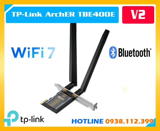 TP-Link Archer TBE400E, Archer TBE400E, Card mạng WiFi 7 Archer TBE400E, Card WiFi 7 BE6500, PCIe WiFi 7 TP-Link, Card mạng TP-Link TBE400E, Card WiFi Bluetooth 5.4 TBE400E, Card mạng WiFi 7 PCIe Archer TBE400E