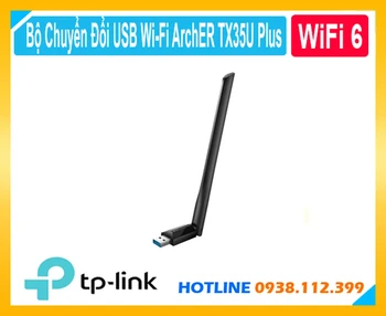 Thông số ArchER TX35U Plus,Adapter USB WiFi AX1800, USB WiFi 6 ArchER TX35U Plus, USB WiFi 6 1800Mbps,USB WiFi 2 ăng-ten, USB WiFi băng tần kép
