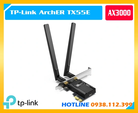 TP-Link Archer TX55E, Archer TX55E, Card mạng WiFi 6 Archer TX55E, Card WiFi PCIe TX55E, Card mạng TP-Link TX55E, Card WiFi Bluetooth 5.2 TX55E, Card mạng WiFi 6 PCIe Archer TX55E, Card WiFi Intel Archer TX55E