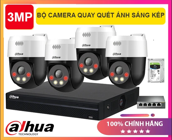Trọn Bộ Camera Quay Quét Ánh Sáng Kép, bộ camera IP dahua DH-SD2A300NB-GNY-A-PV giá rẻ, bộ camera quay xoay DH-SD2A300NB-GNY-A-PV, lắp đặt bộ 4 camera DH-SD2A300NB-GNY-A-PV, DH-SD2A300NB-GNY-A-PV, bộ camera dahua quay xoay ánh sáng kép DH-SD2A300NB-GNY-A-PV,