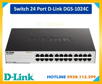 D-Link DGS-1024C, Switch D-Link DGS-1024C, Switch 24 port D-Link DGS-1024C, D-Link DGS-1024C Switch, bộ chia mạng D-Link DGS-1024C, DGS-1024C