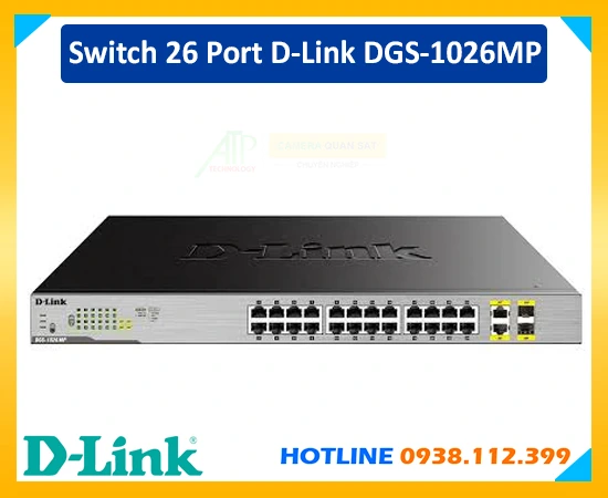 Switch D-Link DGS-1026MP, D-Link DGS-1026MP, Switch 26 port D-Link DGS-1026MP, DGS-1026MP, DGS-1026MP Switch D-Link, Bôh chia mạng DGS-1026MP, DGS-1026MP thiêt bị chia mạng D-Link