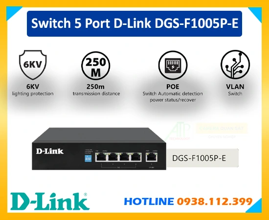 Switch D-Link 5 Cổng DGS-F1005P-E,D-Link DGS-F1005P-E, DGS-F1005P-E,  DGS-F1005P-E Switch , DGS-F1005P-E Switch D-Link 5 Cổng, DGS-F1005P-E Switch, Switch D-Link DGS-F1005P-E