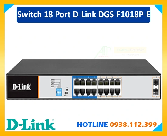 Switch 18 Port D-Link DGS-F1018P-E, Switch 16  D-Link DGS-F1018P-E, DGS-F1018P-E Bộ chia mạng, DGS-F1018P-E Switch 18 Port D-Link, D-Link DGS-F1018P-E, DGS-F1018P-E 