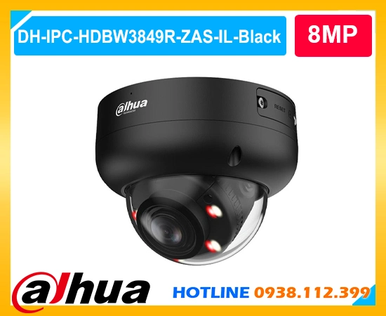 Camera Dome DH-IPC-HDBW3849R-ZAS-IL-Black Độ Phân Giải 8.0MP, Camera Dome DH-IPC-HDBW3849R-ZAS-IL-Black, Camera Dahua DH-IPC-HDBW3849R-ZAS-IL-Black, Camera IP DH-IPC-HDBW3849R-ZAS-IL-Black,  DH-IPC-HDBW3849R-ZAS-IL-Black,  DH-IPC-HDBW3849R-ZAS-IL-Black chính hãng,