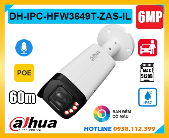 Camera Dahua DH-IPC-HFW3649T-ZAS-IL (6MP), camera quan sát DH-IPC-HFW3649T-ZAS-IL, lắp đặt camera DH-IPC-HFW3649T-ZAS-IL, lắp camera DH-IPC-HFW3649T-ZAS-IL giá rẻ, camera ghi âm DH-IPC-HFW3649T-ZAS-IL, camera DH-IPC-HFW3649T-ZAS-IL chính hãng, DH-IPC-HFW3649T-ZAS-IL,