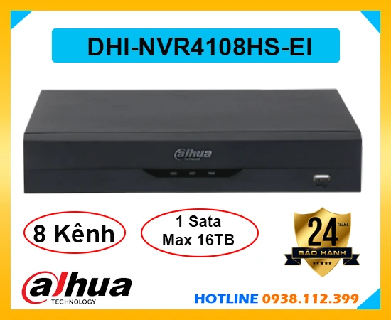 Đầu Ghi Hình 8 Kênh IP Dahua DHI-NVR4108HS-EI, đầu ghi dahua DHI-NVR4108HS-EI, đầu ghi 1 ổ cứng DHI-NVR4108HS-EI, lắp đặt đầu ghi hình DHI-NVR4108HS-EI, đầu ghi hình DHI-NVR4108HS-EI giá rẻ, DHI-NVR4108HS-EI, dahua DHI-NVR4108HS-EI, đầu ghi hình IP DHI-NVR4108HS-EI,