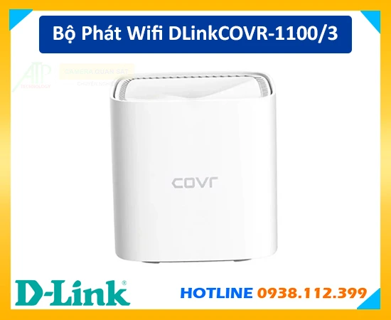 Wi-Fi Mesh D-Link COVR-1100/3, Router Wi-Fi Mesh D-Link COVR-1100/3, D-Link COVR-1100/3, COVR-1100/3, Bộ phát Wi-Fi Mesh D-Link COVR-1100/3, D-Link COVR-1100/3 