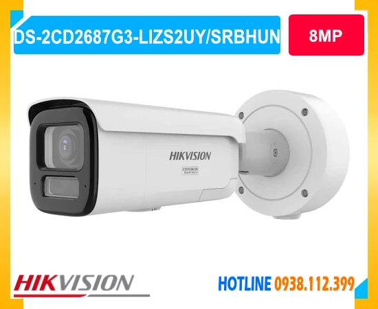 camera hikvision ds-2cd2687g3-lizs2uy/srbhun, camera colorvu 8mp, camera hikvision colorvu, camera ip thân trụ hikvision, camera an thành phát