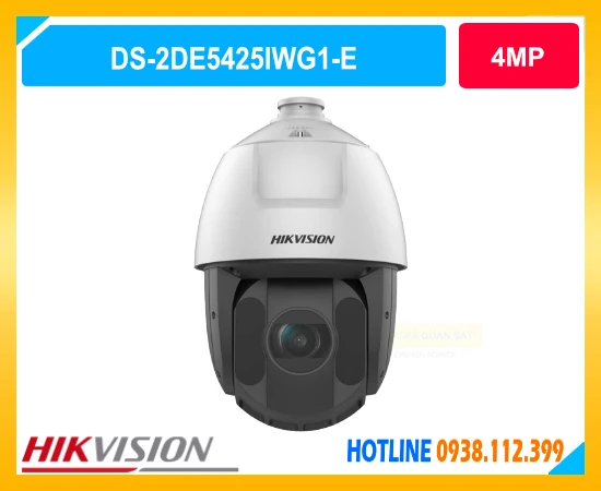 camera Hikvision DS-2DE5425IWG1-E, camera PTZ 4MP, camera Speed Dome Hikvision, camera DarkFighter, camera zoom quang 25X