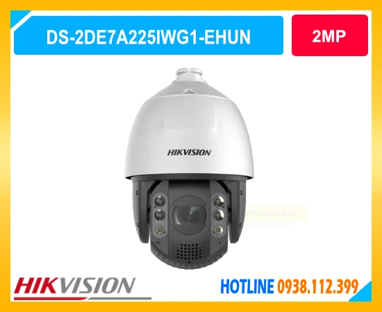 camera Hikvision DS-2DE7A225IWG1-EHUN, camera PTZ 2MP, camera Speed Dome Hikvision, camera DarkFighter AI, camera zoom quang 25X