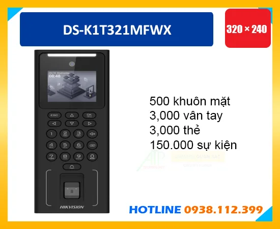 DS-K1T321MFWX, máy chấm công khuôn mặt DS-K1T321MFWX, máy chấm công DS-K1T321MFWX, chấm công khuôn mặt DS-K1T321MFWX, hikvision DS-K1T321MFWX