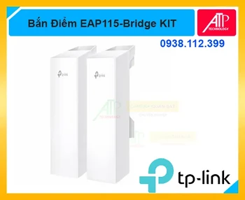 EAP115-Bridge KIT, TP-Link EAP115-Bridge KIT, Bộ Bridge WiFi EAP115-Bridge KIT, Cầu nối WiFi không dây EAP115-Bridge KIT, Thiết bị truyền dẫn không dây EAP115-Bridge KIT, EAP115-Bridge KIT cho camera IP, Bridge WiFi ngoài trời TP-Link, EAP115-Bridge KIT chính hãng