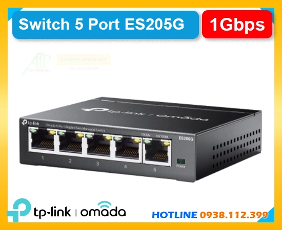 switch es205g chống sét, switch 5 cổng es205g, switch gigabit es205g, switch omada es205g, bộ chia mạng es205g, switch lan es205g, switch tp-link es205g