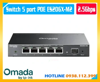Switch PoE Omada S206X-M2 6 Port, S206X-M2, Omada S206X-M2, Switch 2.5GE S206X-M2, Switch 10G SFP+ S206X-M2, Switch Omada Easy Managed S206X-M2, Switch quản lý S206X-M2, Switch 6 Port Omada S206X-M2