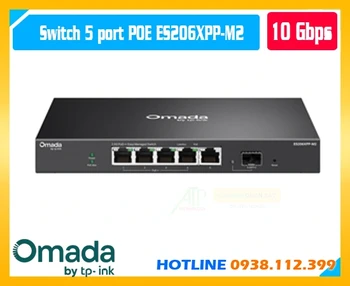 TP-Link ES206XPP-M2, ES206XPP-M2, Switch 6 Port PoE TP-Link ES206XPP-M2, Switch PoE++ 2.5G TP-Link, Switch Omada ES206XPP-M2, Switch 2.5Gbps PoE 120W, Switch SFP+ 10G TP-Link, Switch quản lý TP-Link ES206XPP-M2