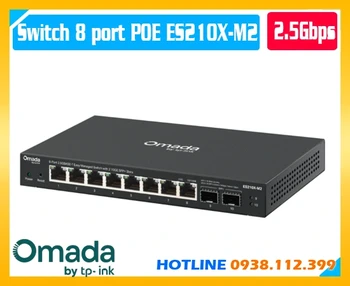TP-Link Omada ES210X-M2, ES210X-M2, Switch Easy Managed TP-Link Omada ES210X-M2, Switch 2.5G TP-Link ES210X-M2, Switch 10G SFP+ TP-Link, Switch Omada Easy Managed, Switch quản lý TP-Link ES210X-M2, Switch 8 cổng 2.5GE TP-Link